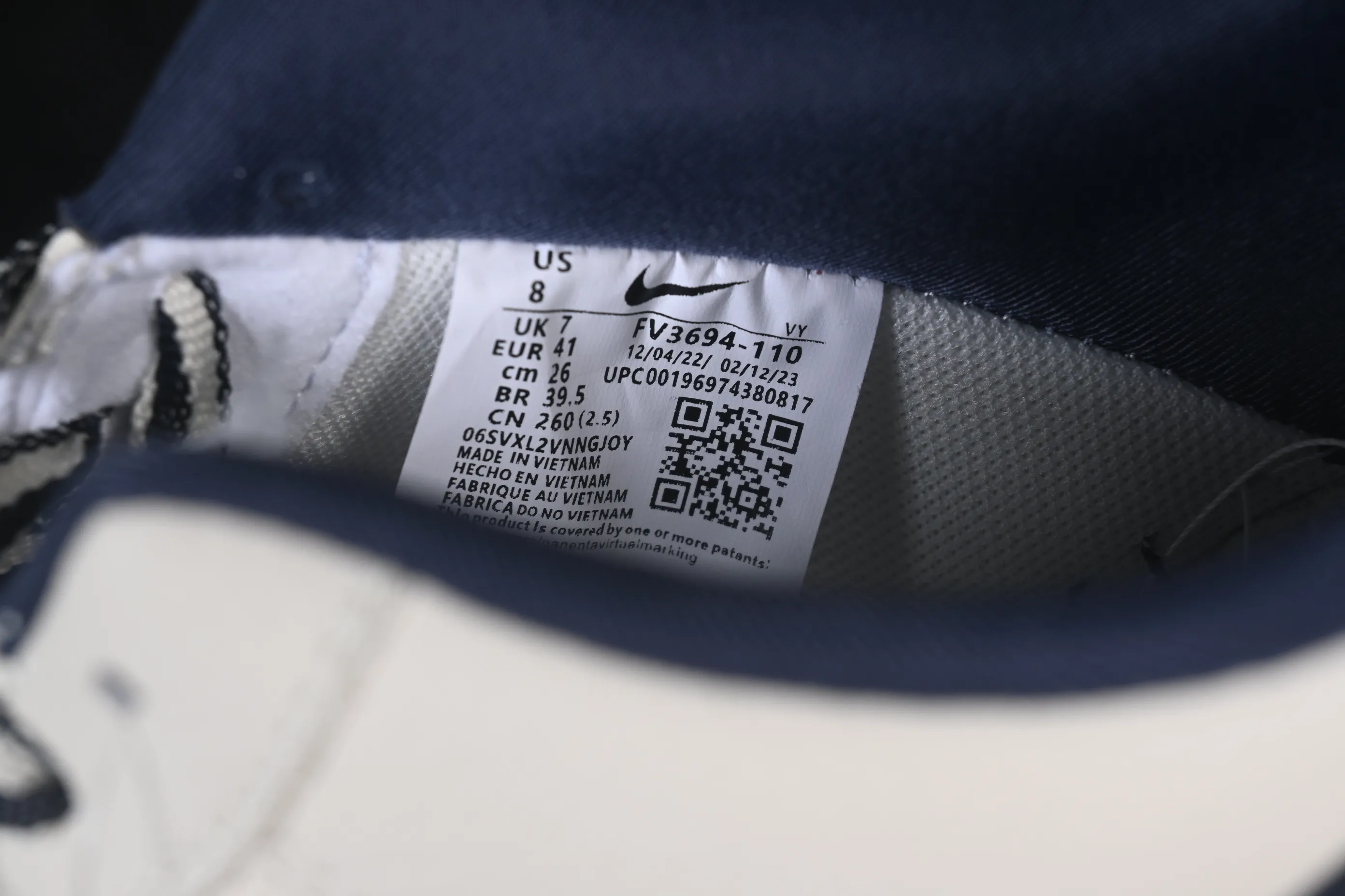 All categories Nk Air Force 1 Air Force series Nk Air Force 1 Low Air Force low-top Nike Air Force 1'07 Low off-white navy Air Force 1 low-top casual sneakers FV3694-110